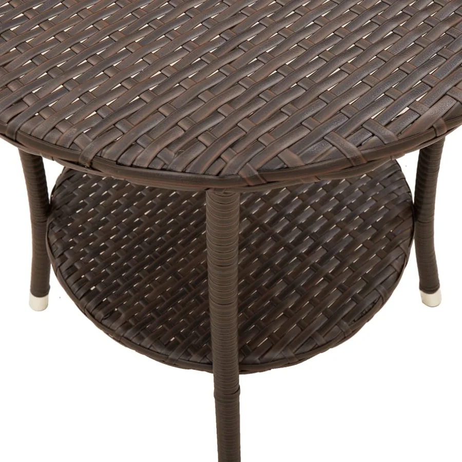 Chaises de jardin inclinables lot de 2 et table résine tressée - 10