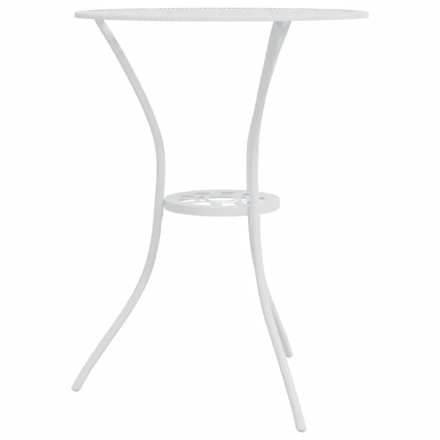 Ensemble de bistro 3 pcs Aluminium coulé Blanc - 4