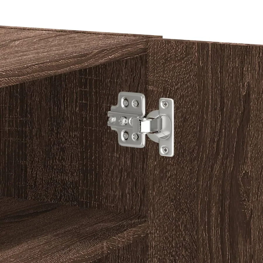 Armoire murale chêne marron 75x35x60 cm bois d'ingénierie - 9