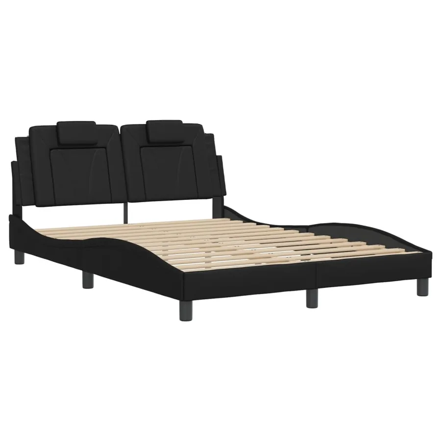 Cadre de lit Viana avec LED sans matelas noir 140x190 cm - 3