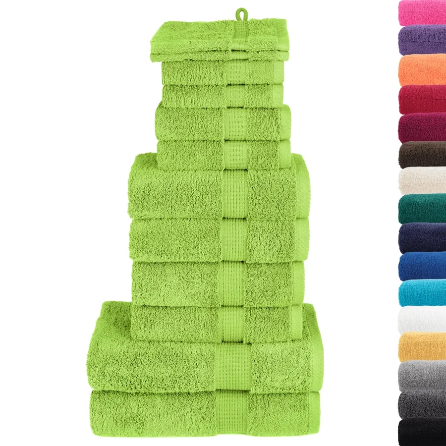 Ensemble de serviettes de qualité supérieure SOLUND 12 pcs vert - 2
