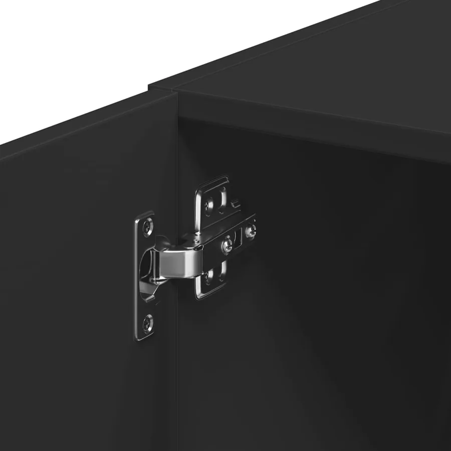 Armoire murale noir 30x42,5x40 cm bois d'ingénierie - 10