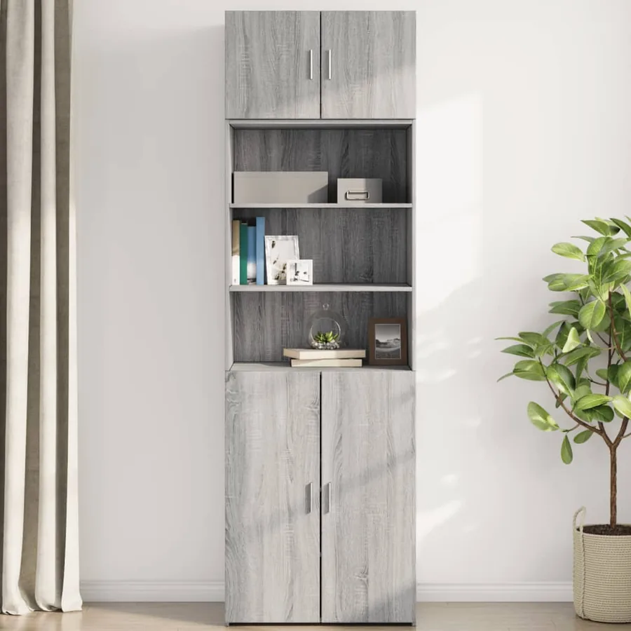 Armoire murale sonoma gris 70x42,5x40 cm bois d'ingénierie - 3