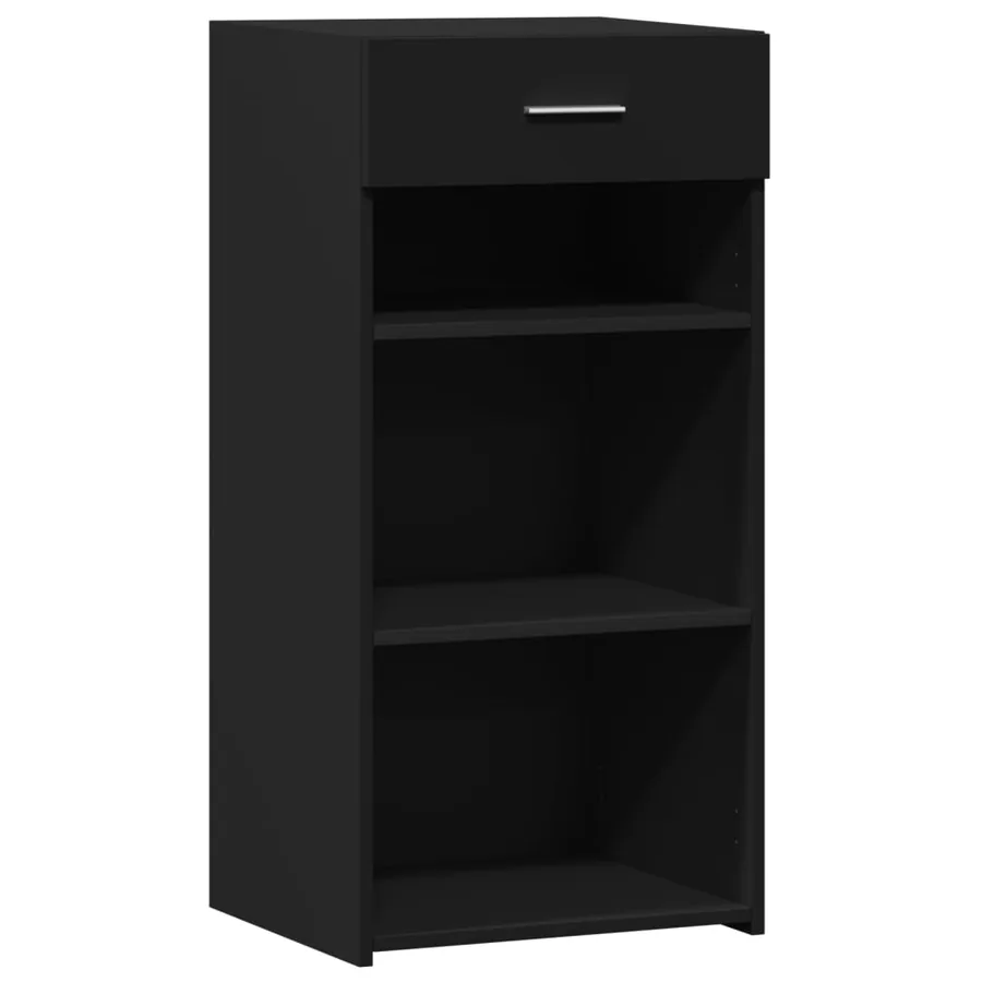 Buffet noir 45x42,5x93 cm bois d'ingénierie - 2