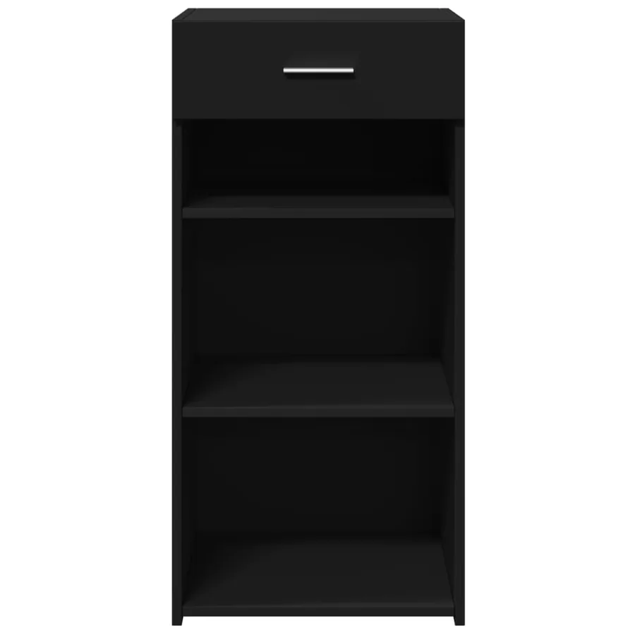 Buffet noir 45x42,5x93 cm bois d'ingénierie - 4