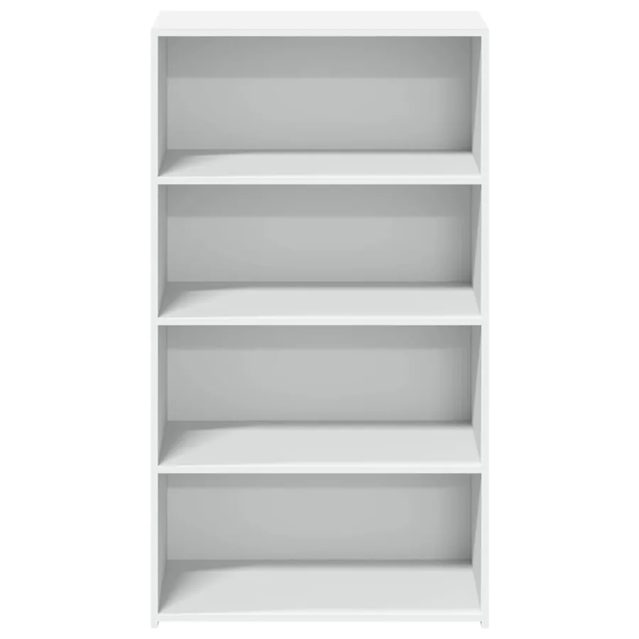 Buffet haut blanc 70x41x124 cm bois d'ingénierie - 4