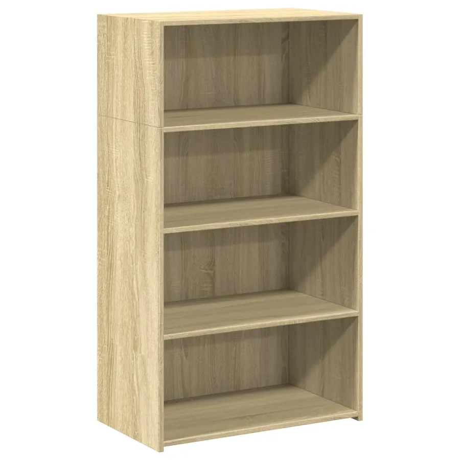 Buffet haut chêne sonoma 70x41x124 cm bois d'ingénierie - 2