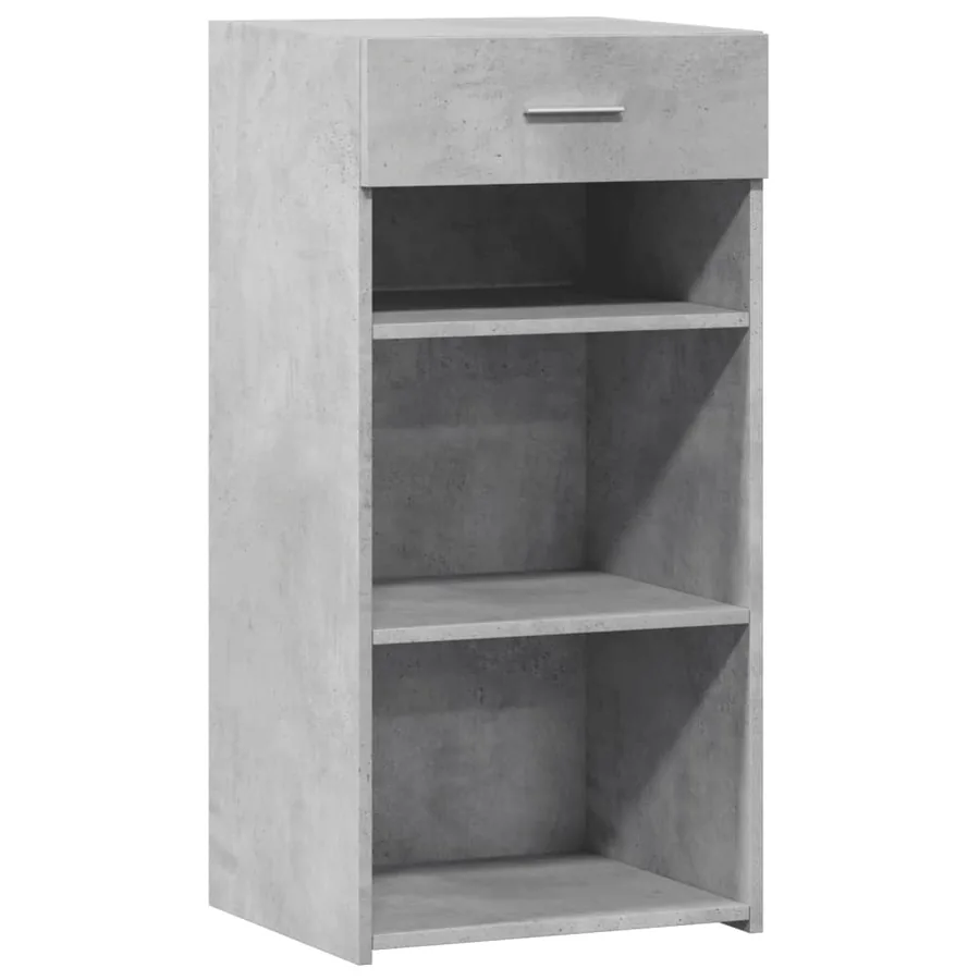 Buffet gris béton 45x42,5x93 cm bois d'ingénierie - 2