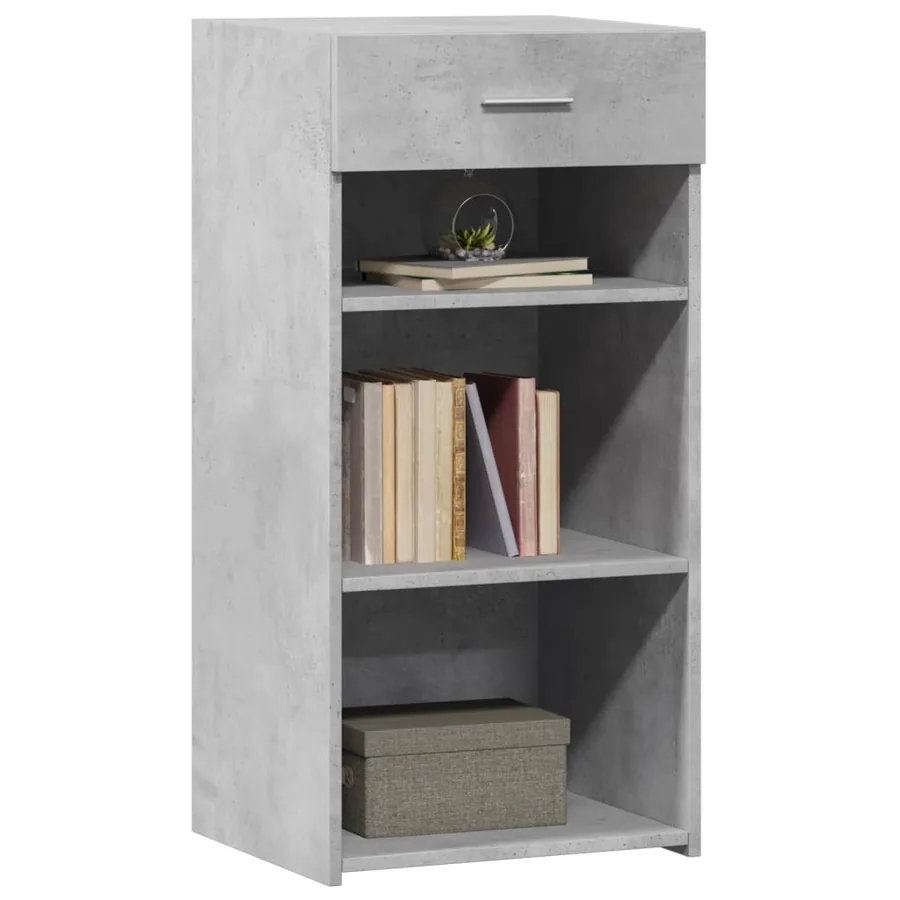 Buffet gris béton 45x42,5x93 cm bois d'ingénierie - 3