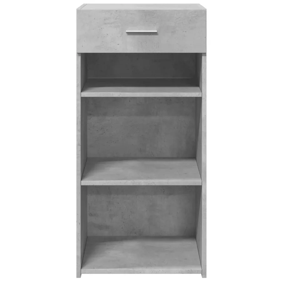 Buffet gris béton 45x42,5x93 cm bois d'ingénierie - 4