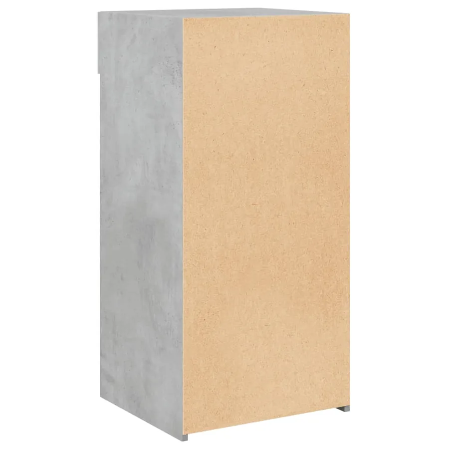 Buffet gris béton 45x42,5x93 cm bois d'ingénierie - 6
