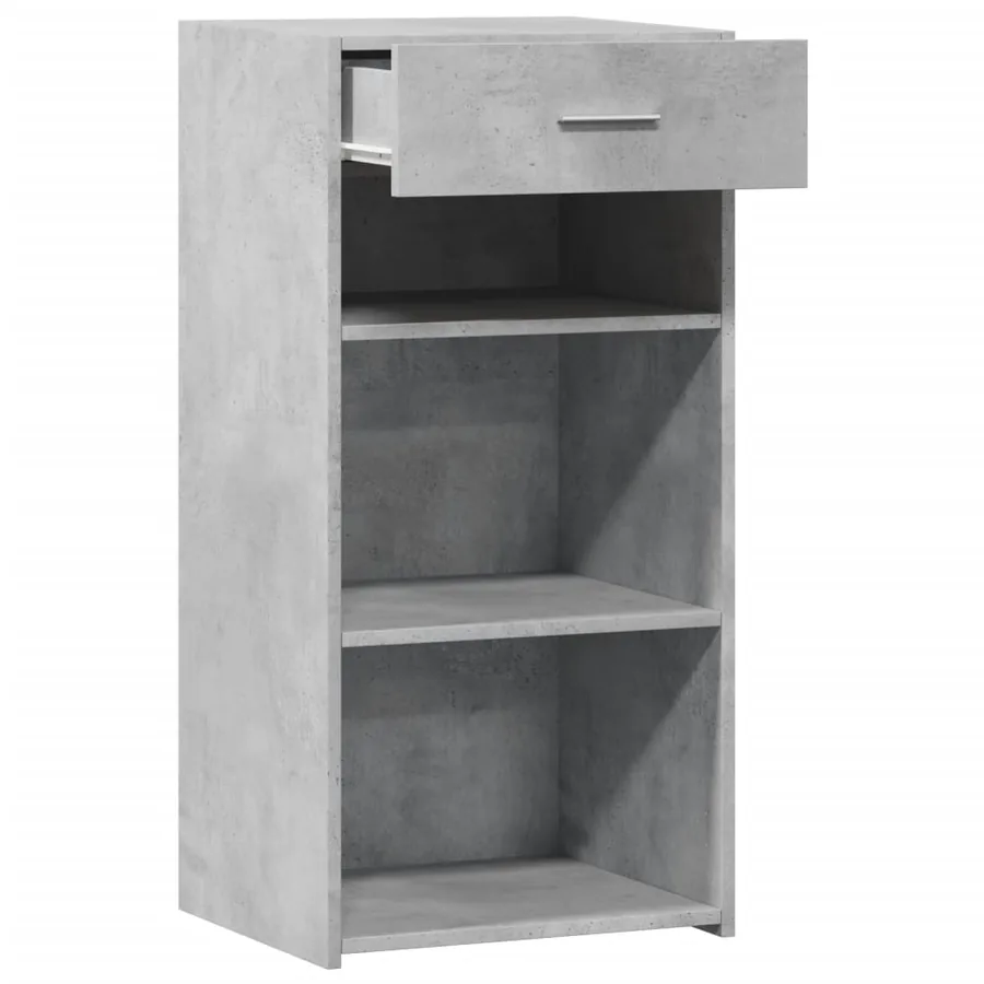 Buffet gris béton 45x42,5x93 cm bois d'ingénierie - 7