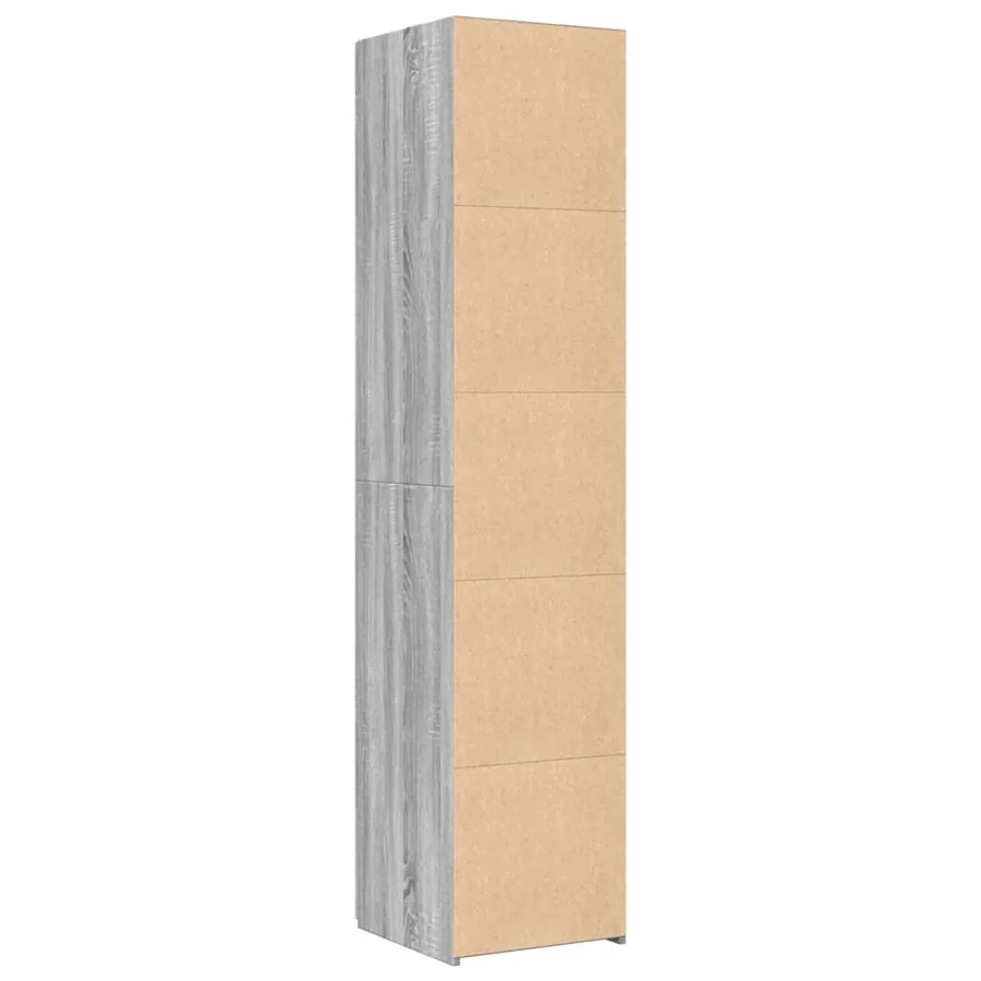 Buffet haut sonoma gris 40x42,5x185 cm bois d'ingénierie - 4