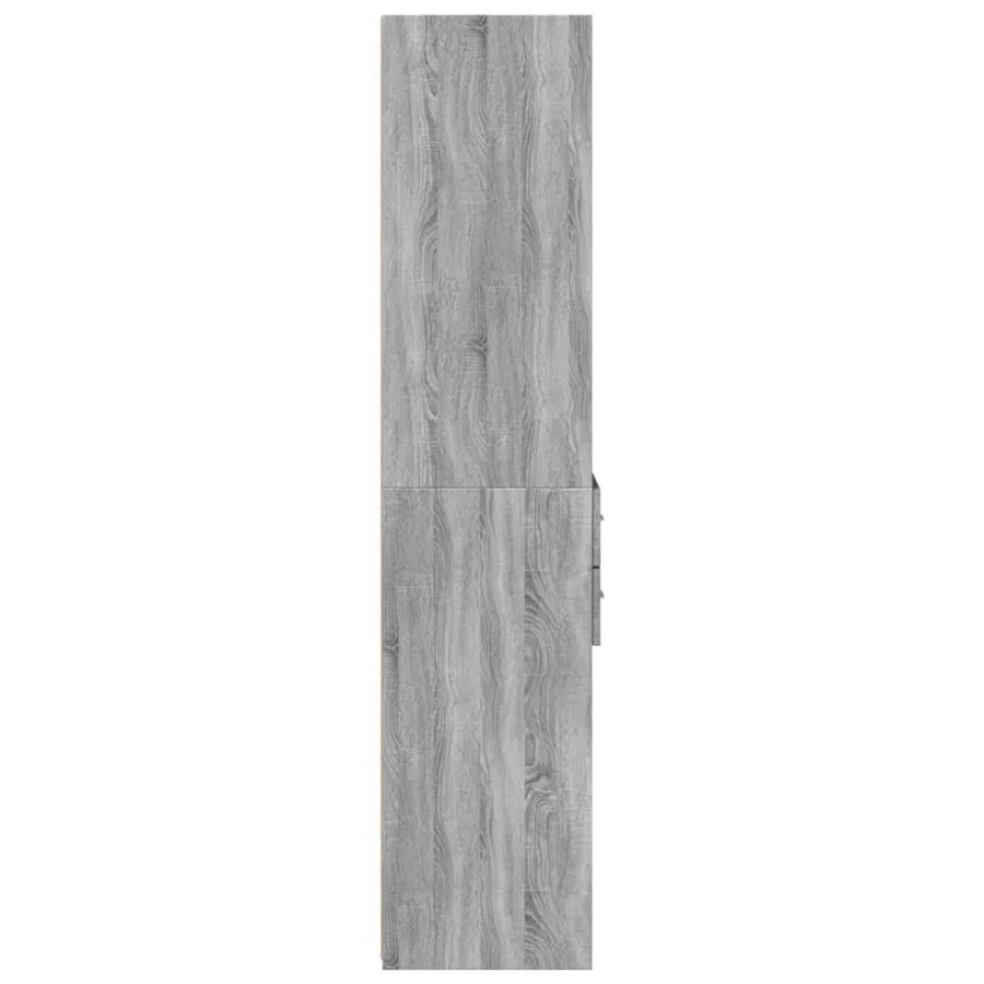 Buffet haut sonoma gris 40x42,5x185 cm bois d'ingénierie - 5