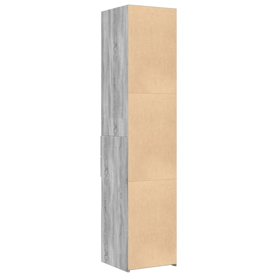 Buffet haut sonoma gris 40x42,5x185 cm bois d'ingénierie - 6