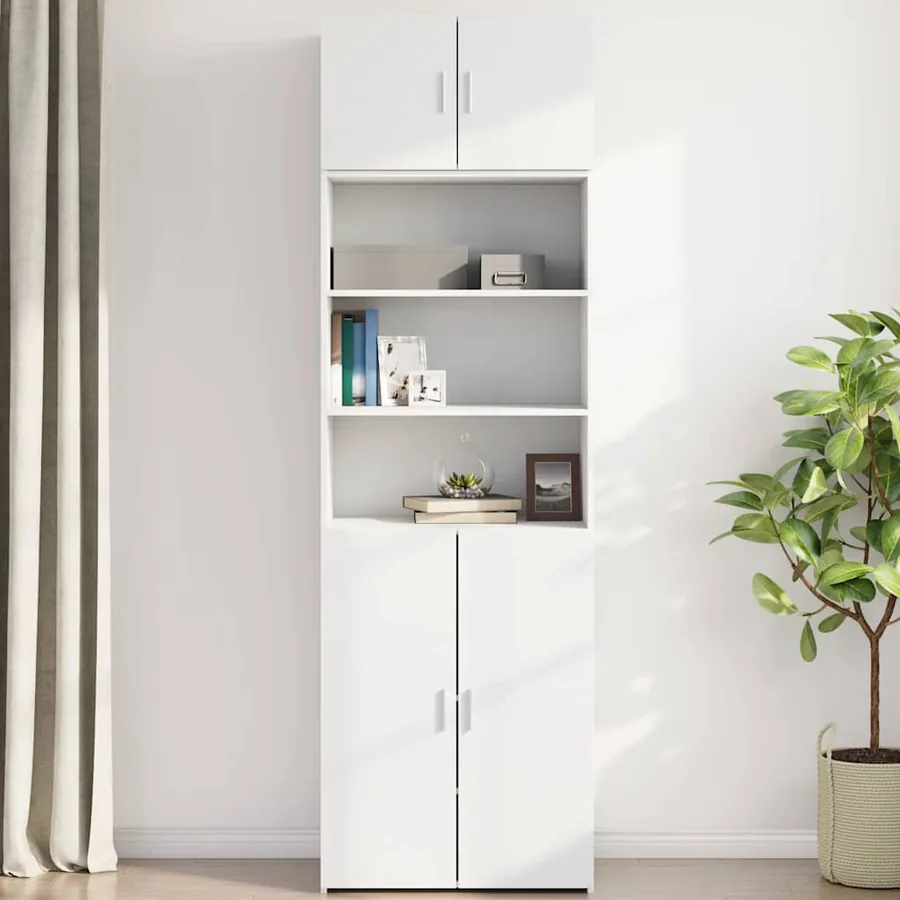 Armoire murale blanc 70x42,5x40 cm bois d'ingénierie - 3