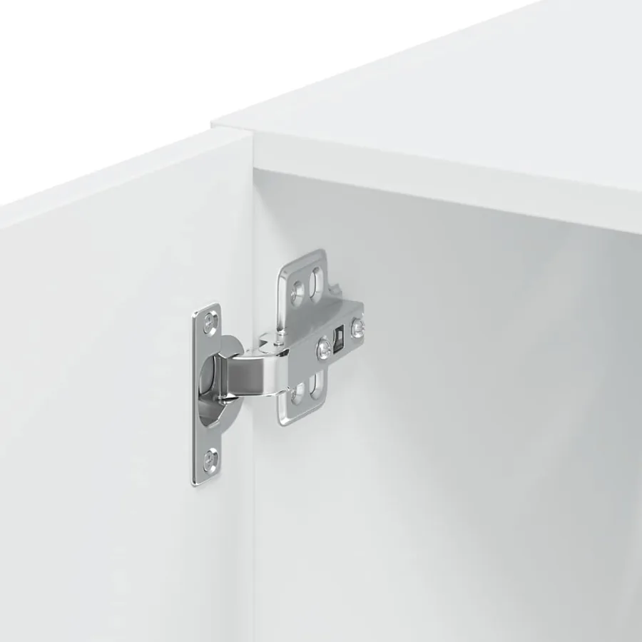 Armoire murale blanc 70x42,5x40 cm bois d'ingénierie - 8