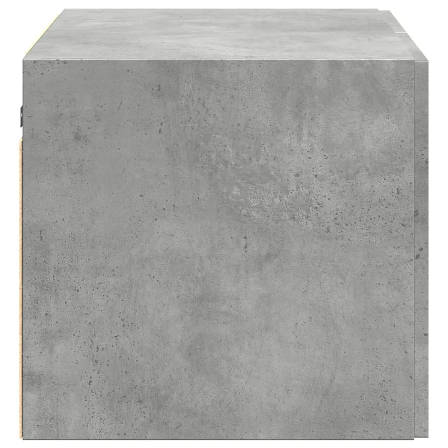 Armoire murale gris béton 70x42,5x40 cm bois d'ingénierie - 5