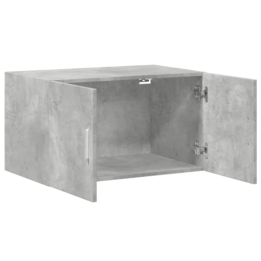 Armoire murale gris béton 70x42,5x40 cm bois d'ingénierie - 7