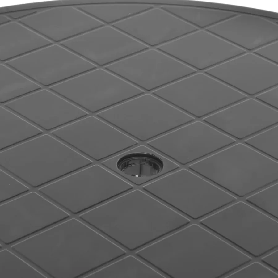Table de jardin Anthracite 89 cm Plastique - 5