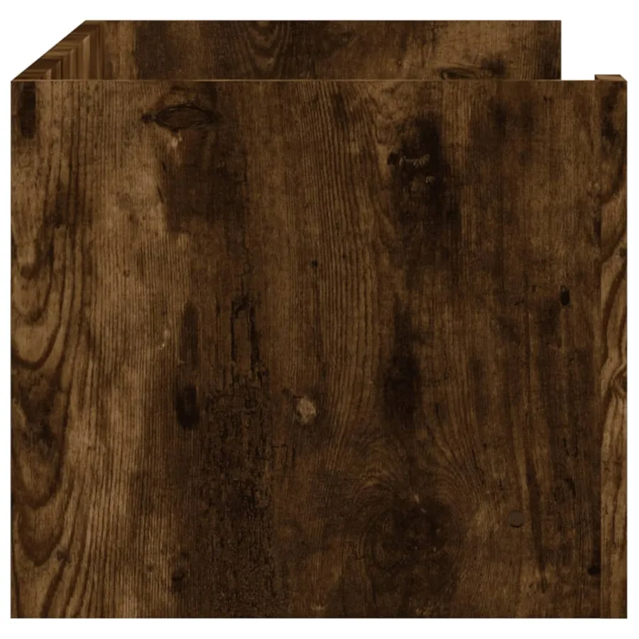 Étagère murale chêne fumé 100x35x30,5 cm bois d'ingénierie - 5