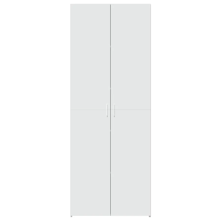 Buffet haut blanc 70x42,5x185 cm bois d'ingénierie - 3