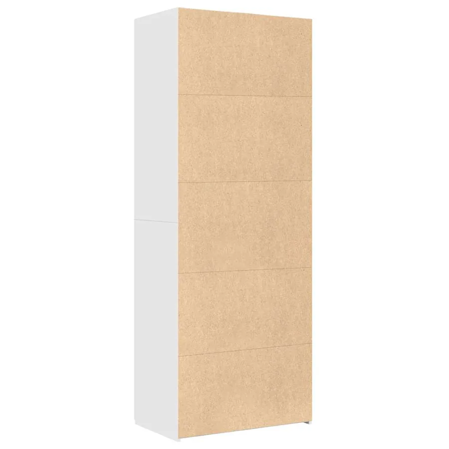 Buffet haut blanc 70x42,5x185 cm bois d'ingénierie - 4