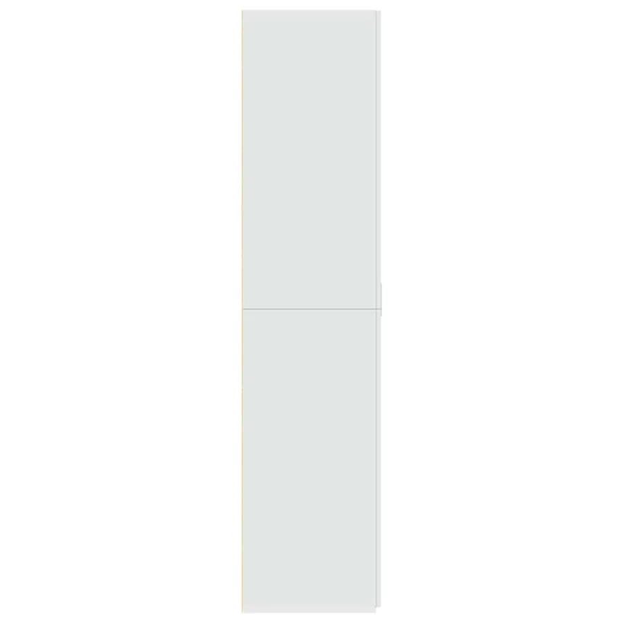 Buffet haut blanc 70x42,5x185 cm bois d'ingénierie - 5