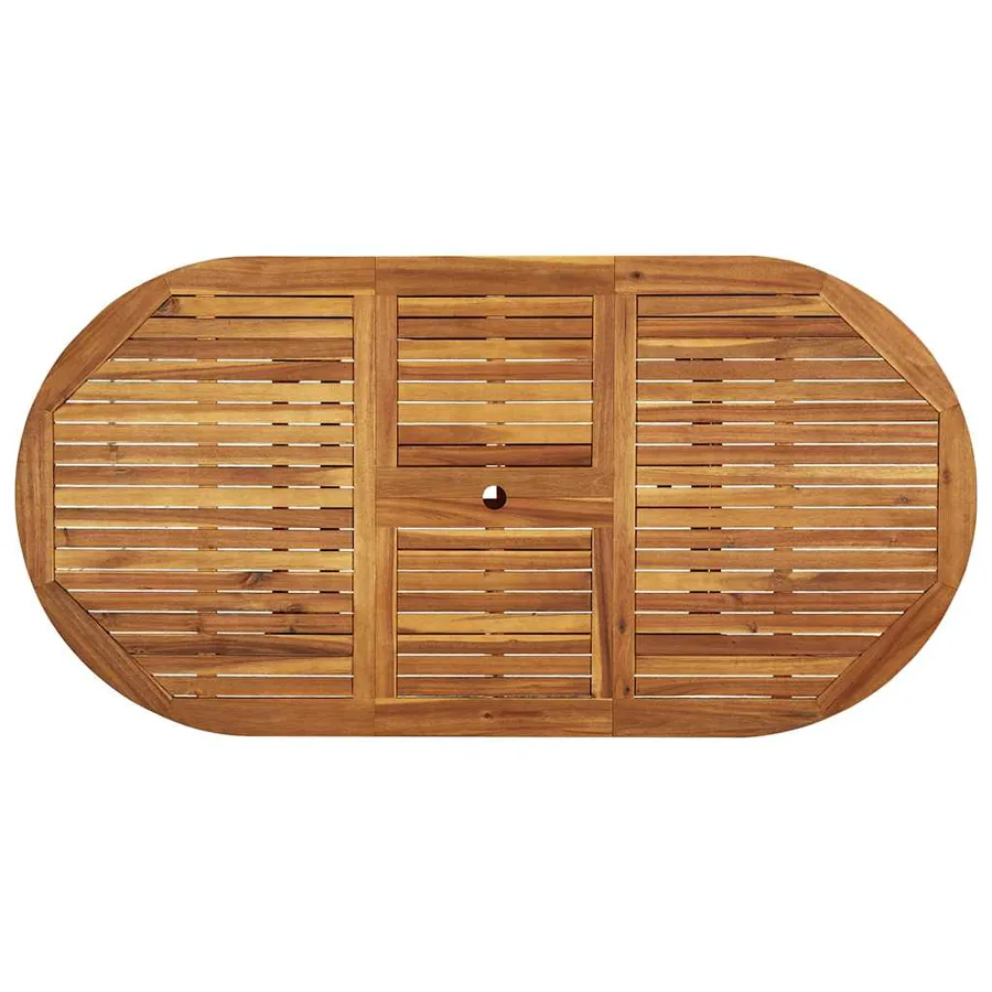 Ensemble à Manger de jardin 7pcs bois d'acacia solide textilène - 6