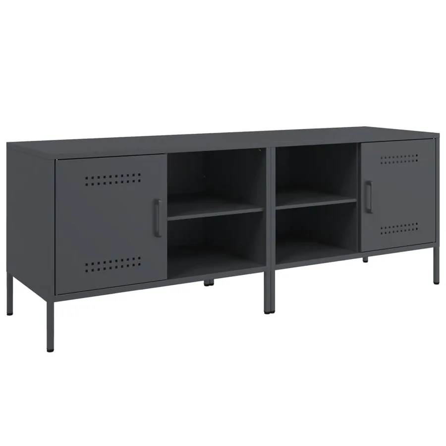 Meubles TV 2 pcs anthracite 68x39x50,5 cm acier - 2