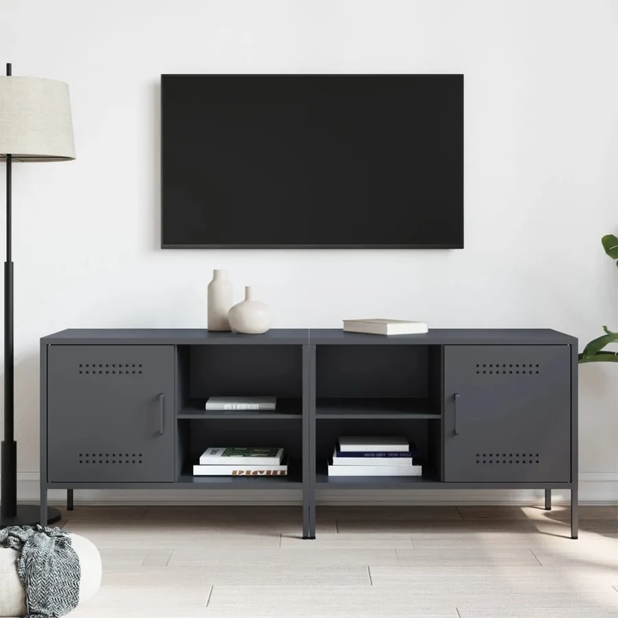 Meubles TV 2 pcs anthracite 68x39x50,5 cm acier - 3