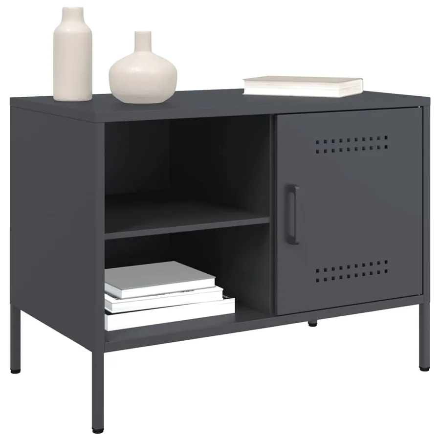 Meubles TV 2 pcs anthracite 68x39x50,5 cm acier - 4