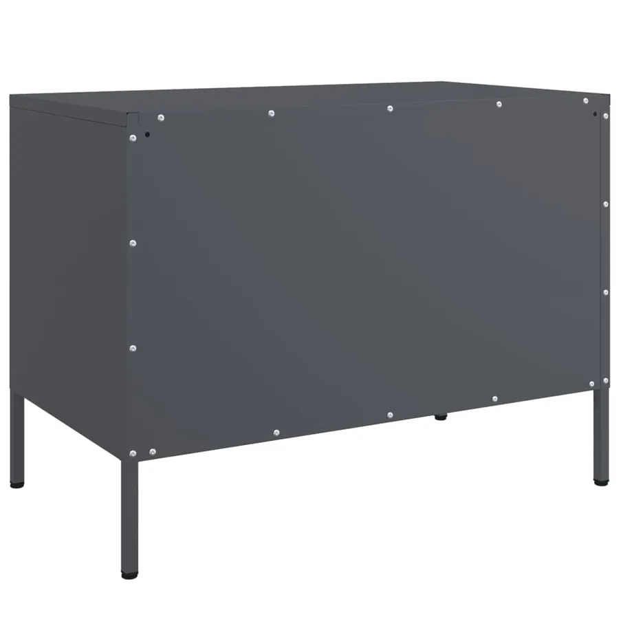 Meubles TV 2 pcs anthracite 68x39x50,5 cm acier - 9