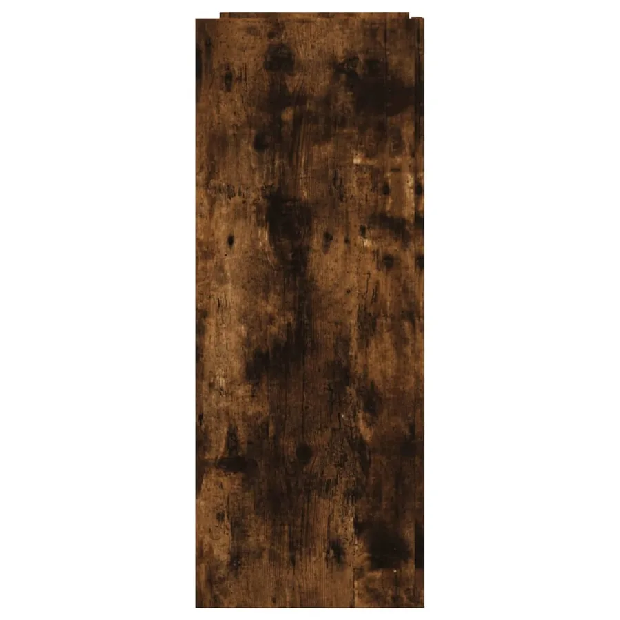 Table console chêne fumé 100x35x90 cm bois d'ingénierie - 5