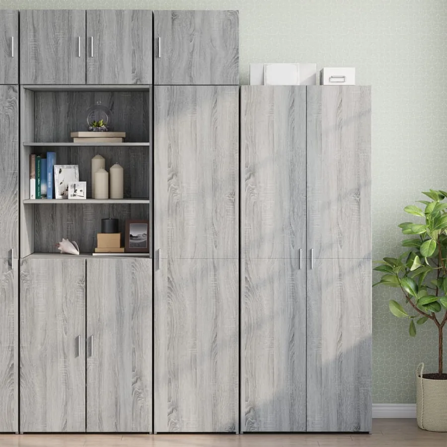 Armoire murale sonoma gris 45x42,5x40 cm bois d'ingénierie - 3