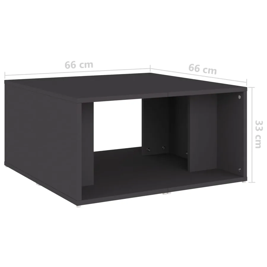 Tables basses 4 pcs gris 33x33x33 cm bois d'ingénierie - 10
