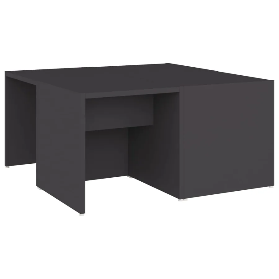 Tables basses 4 pcs gris 33x33x33 cm bois d'ingénierie - 2