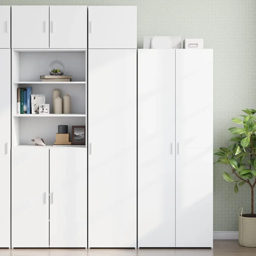 Armoire murale blanc 45x42,5x40 cm bois d'ingénierie - 3
