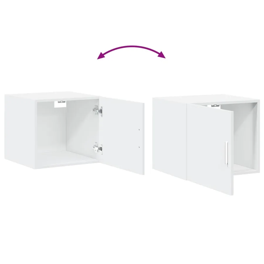 Armoire murale blanc 45x42,5x40 cm bois d'ingénierie - 8