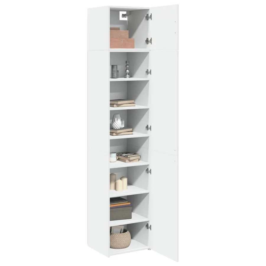 Armoire de rangement mince blanc 45x42,5x225 cm - 3