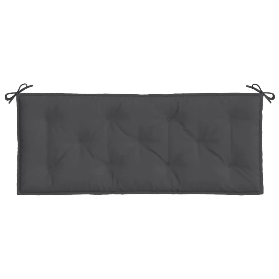 Coussins de banc de jardin lot de 2 anthracite mélangé tissu - 6