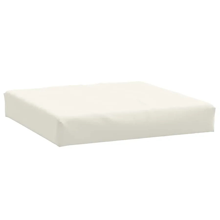 Coussin de palette crème mélangé 60x60x9,5 cm tissu - 2