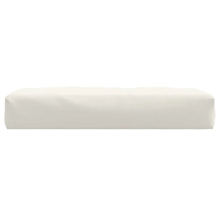 Coussin de palette crème mélangé 60x60x9,5 cm tissu - 4