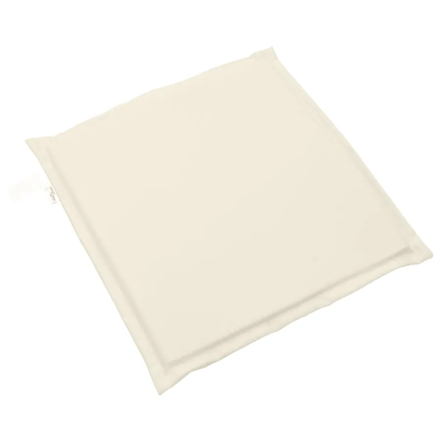 Coussins de siège de jardin lot de 2 crème 45x45x2 cm carré - 4