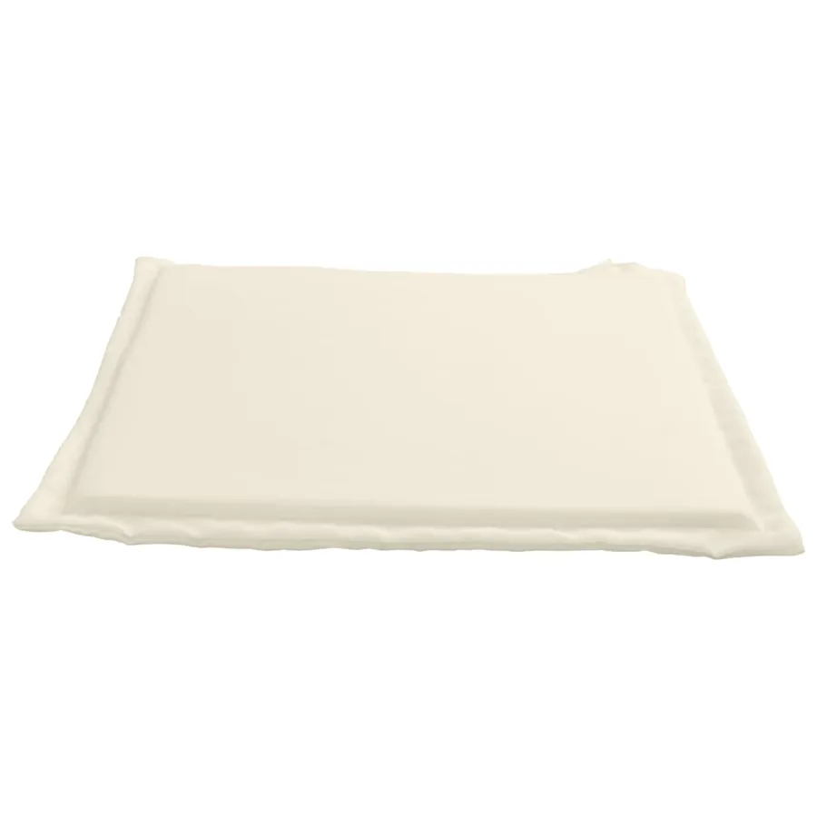Coussins de siège de jardin lot de 2 crème 45x45x2 cm carré - 5