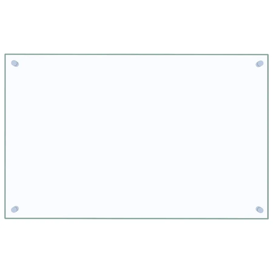 Dosserets de cuisine 2 pcs transparent 80x50 cm verre trempé - 4
