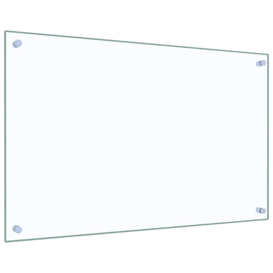 Dosserets de cuisine 2 pcs transparent 80x50 cm verre trempé - 5