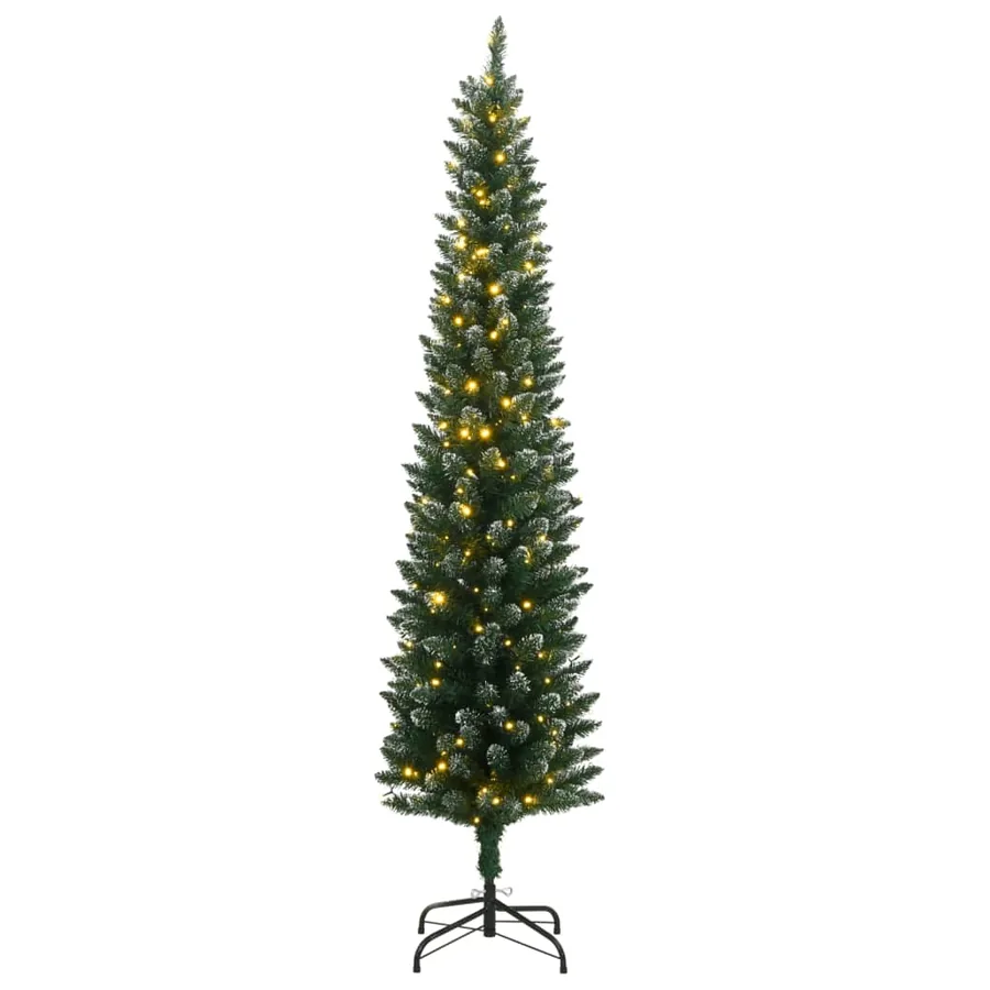 Sapin de Noël artificiel mince 150 LED 120 cm - 2