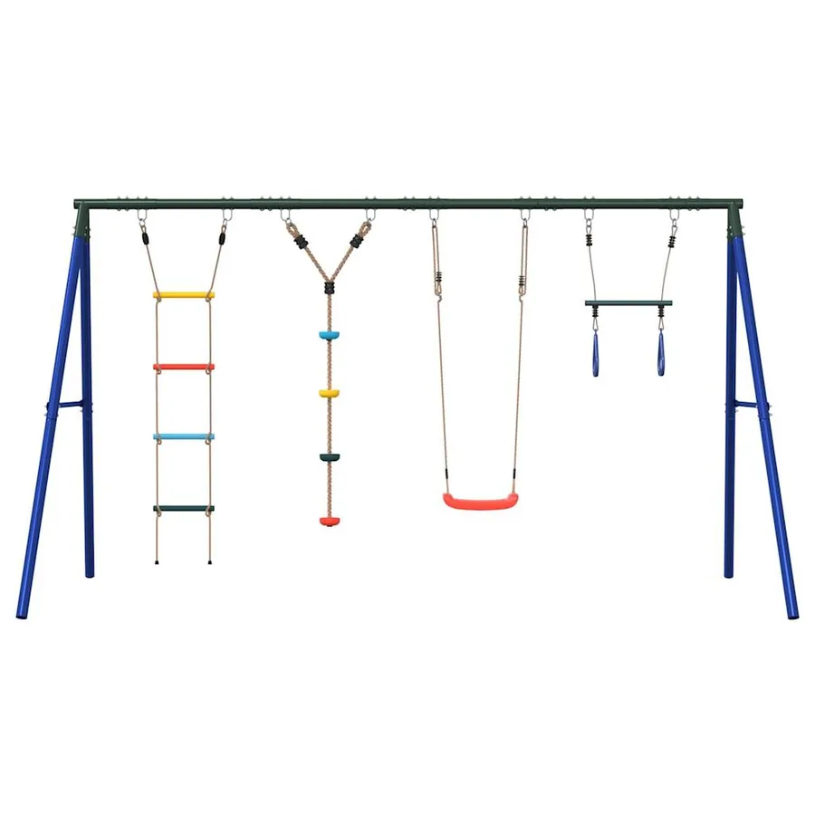 Jeu extérieur de balançoire, trapèze échelle et corde à disque - 3