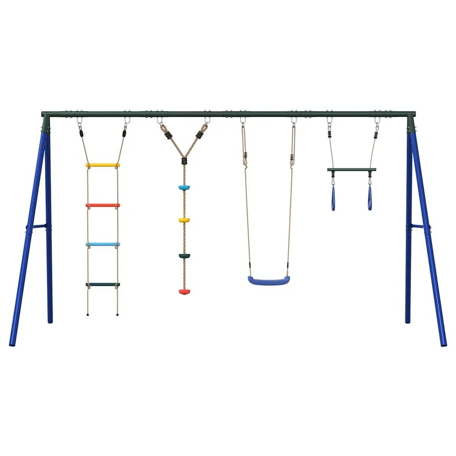 Jeu extérieur de balançoire, trapèze échelle et corde à disque - 3